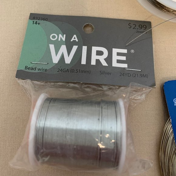 JEWELRY MAKING WIRE & STRING 9 SPOOLS - Picture 4 of 14